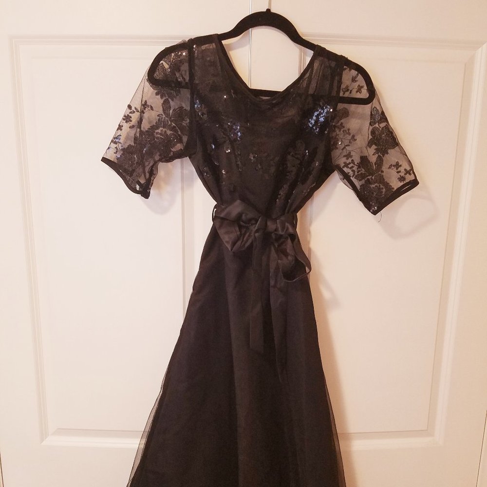 Black dress with sequins